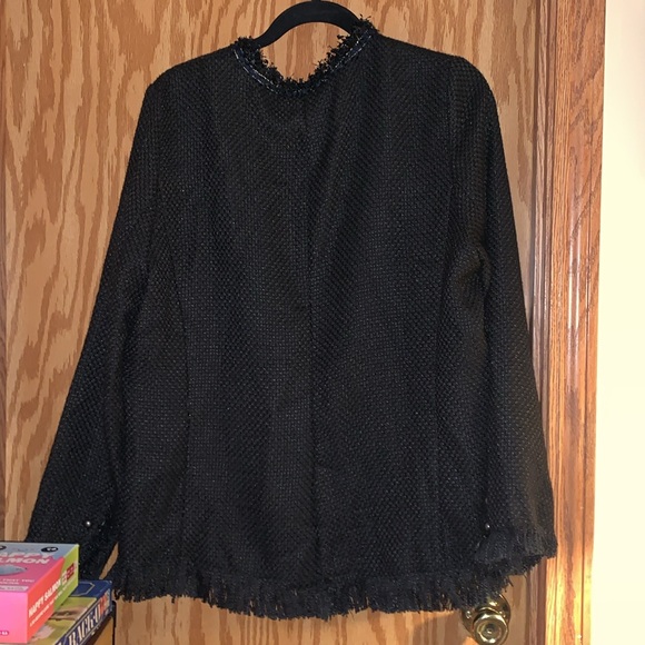 Vocal USA casual black jacket with fringe - Picture 5 of 6